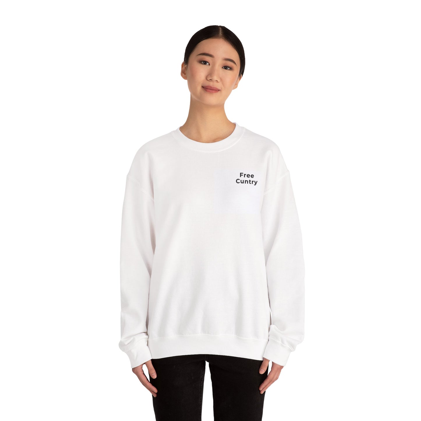 Free Cuntry Crewneck Sweatshirt, White