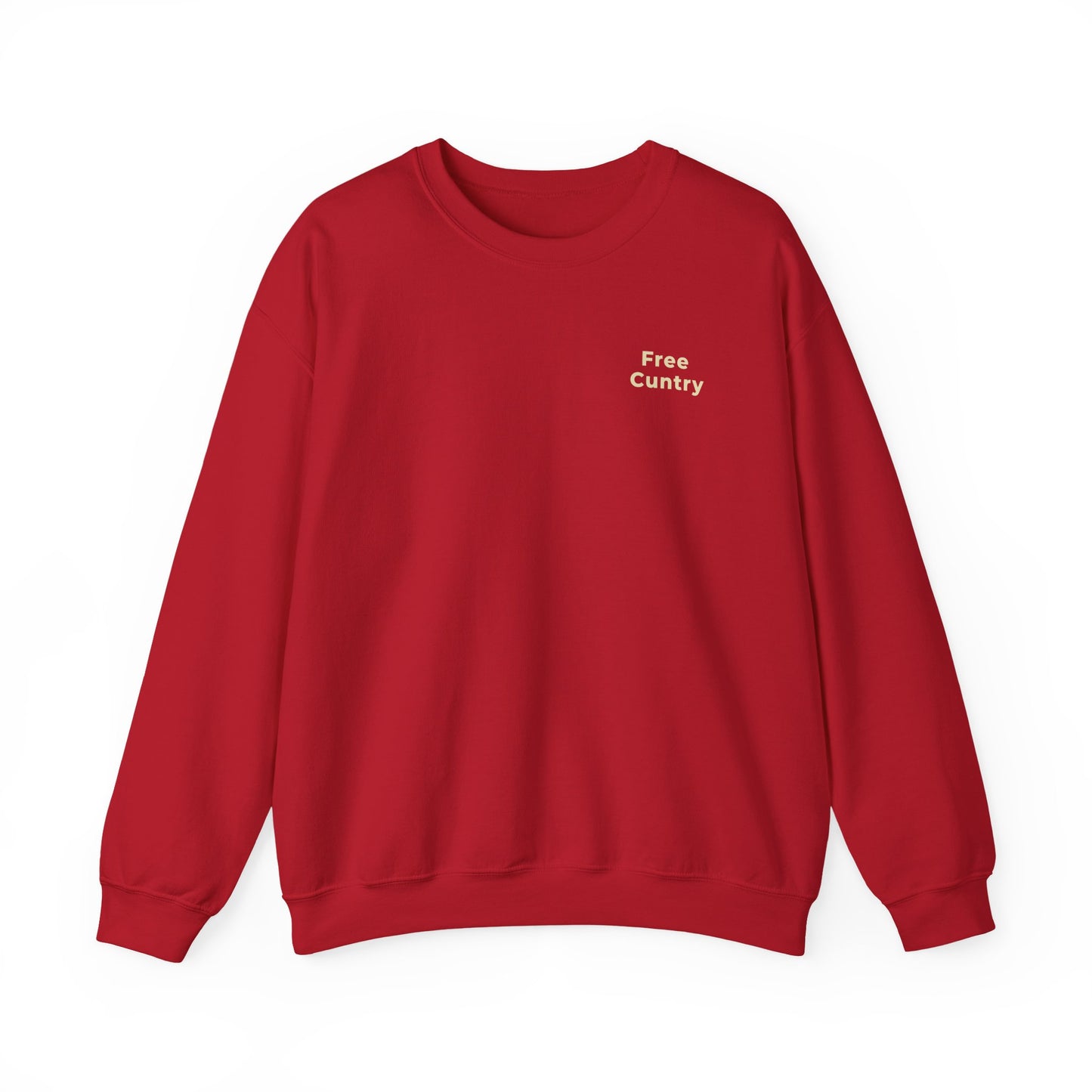 Free Cuntry Crewneck Sweatshirt, Red