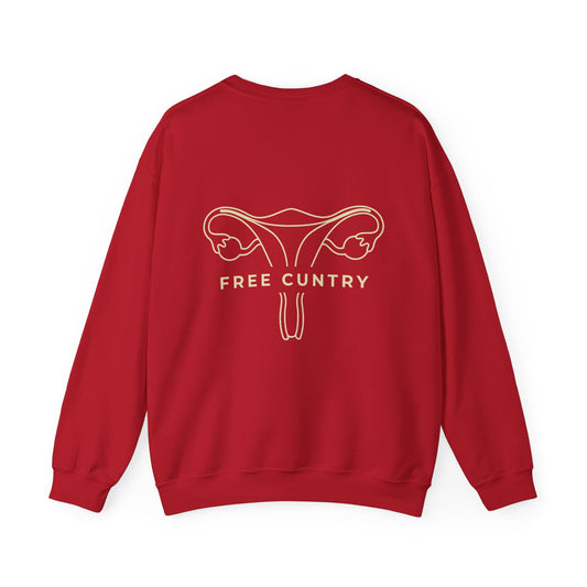 Free Cuntry Crewneck Sweatshirt, Red