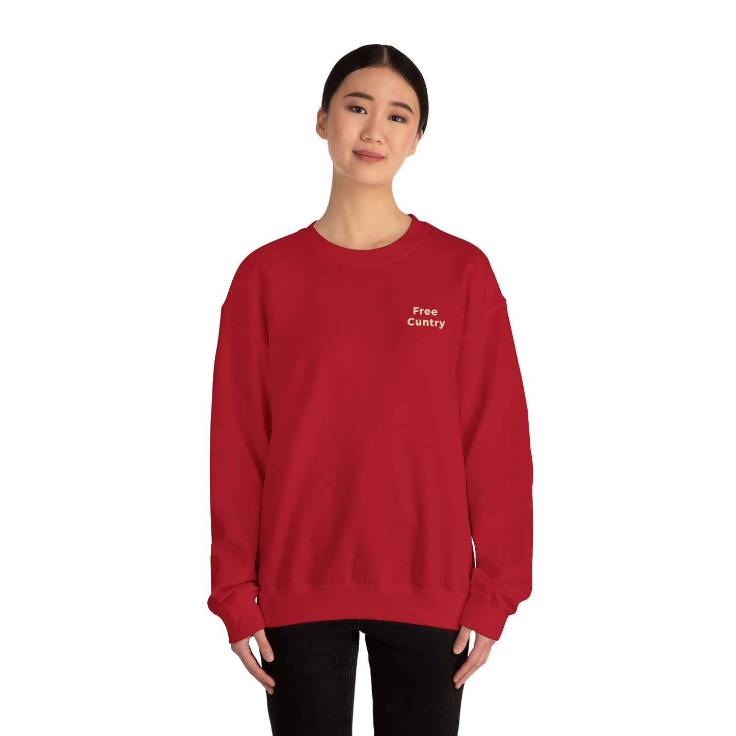 Free Cuntry Crewneck Sweatshirt, Red