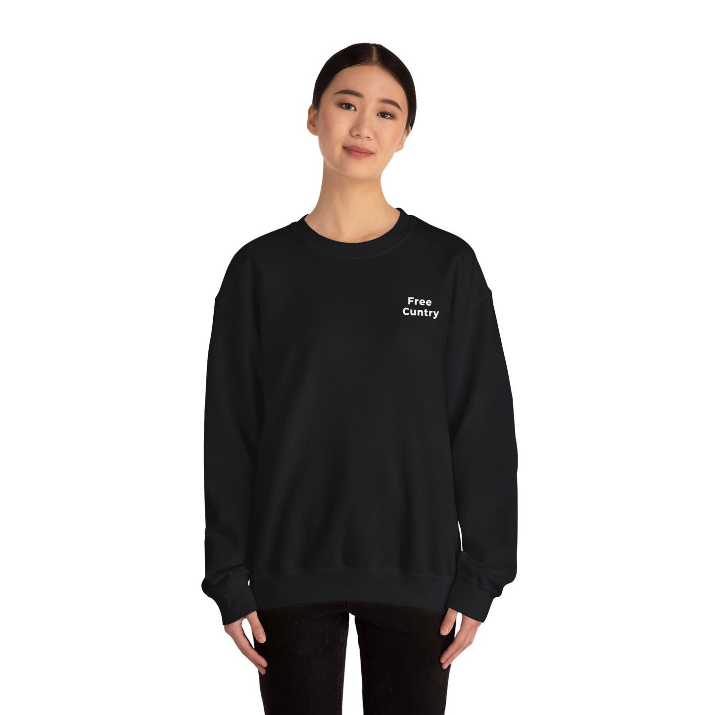 Free Cuntry Crewneck Sweatshirt, Black