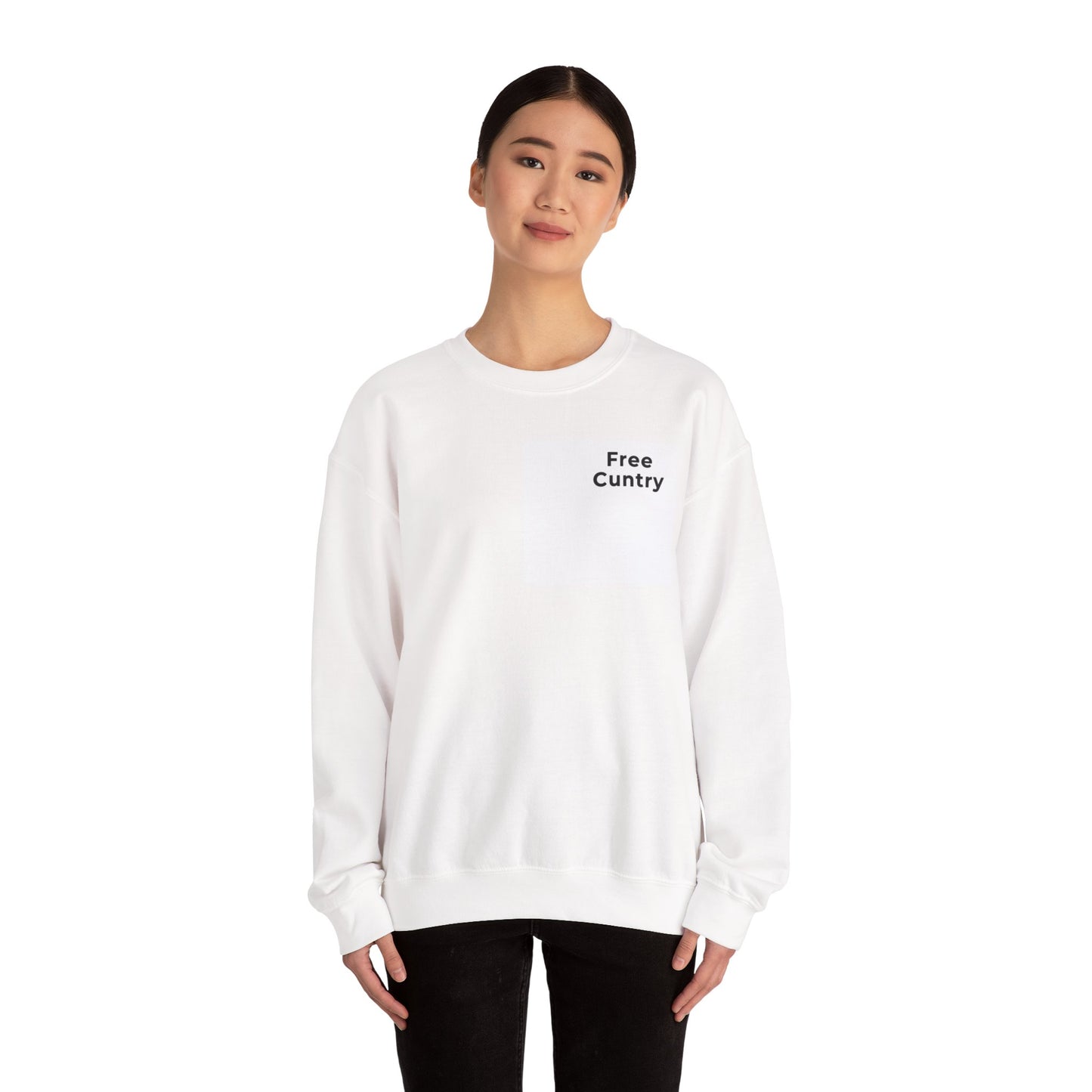 Free Cuntry Crewneck Sweatshirt, White